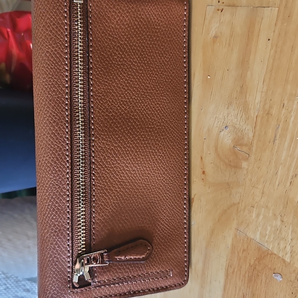 Coach Tan Leather Clutch - Picture 5 of 7